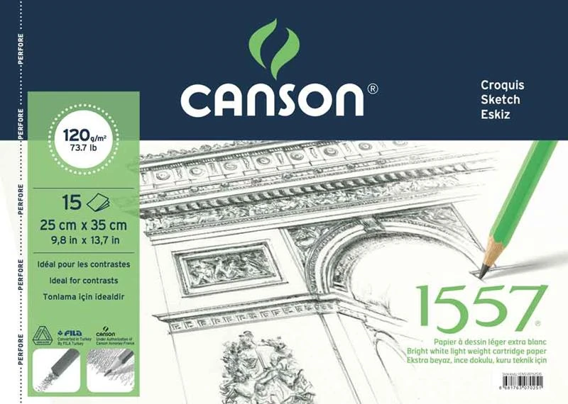 Canson 120152535 Resim Ve Çizim Blok 120Gr 25*35