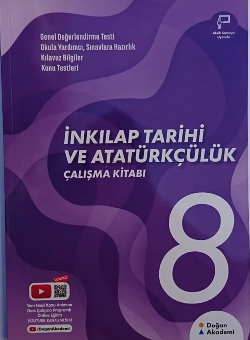 Doğan Akademi 8. Sınıf Inkılap Tarihi ve Atatürk Çalışma Kitabı