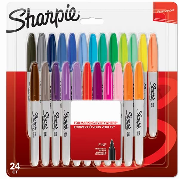 Sharpie 2065405 Permanent Markör 24Lü Karışık Bls