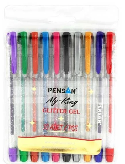 Pensan Jel Kalem My-Kıng 2227 Simli 10 Lu Set