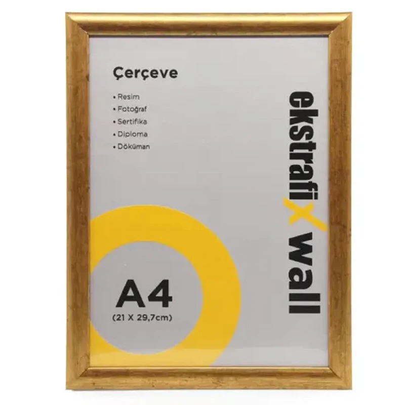 Ekstrafix Çerçeve A4 22 Lik Altın Fix-ça05