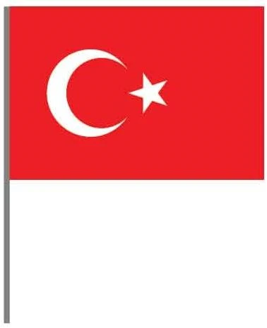 Buket Bayrak Sopalı Alpaka 30X45 Bkt-120