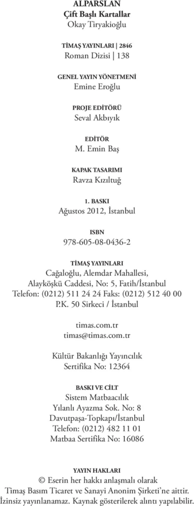 Alparslan - Okay Tiryakioğlu