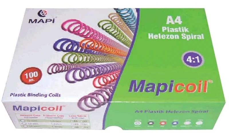 Mapicoil 2350804 Helezon Spiral 8Mm 200Lü Şeffaf