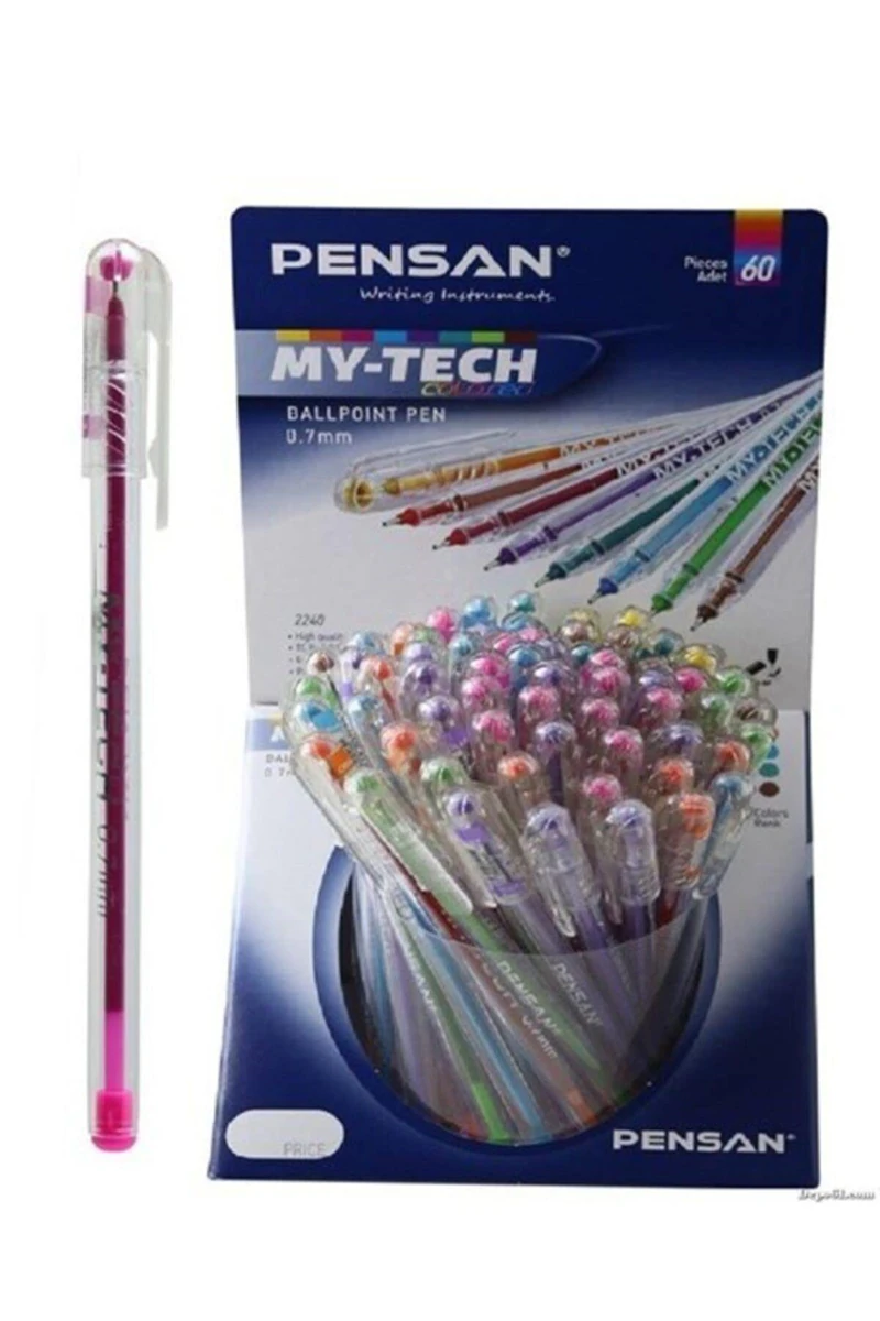 Pensan 02240 My-Tech Tükenmez Kalem 8 Renk 60Lı