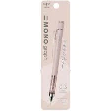 Tombow Mono Graph Kurşun Kalem 0,5 mm 505LPK Şeffaf Bej