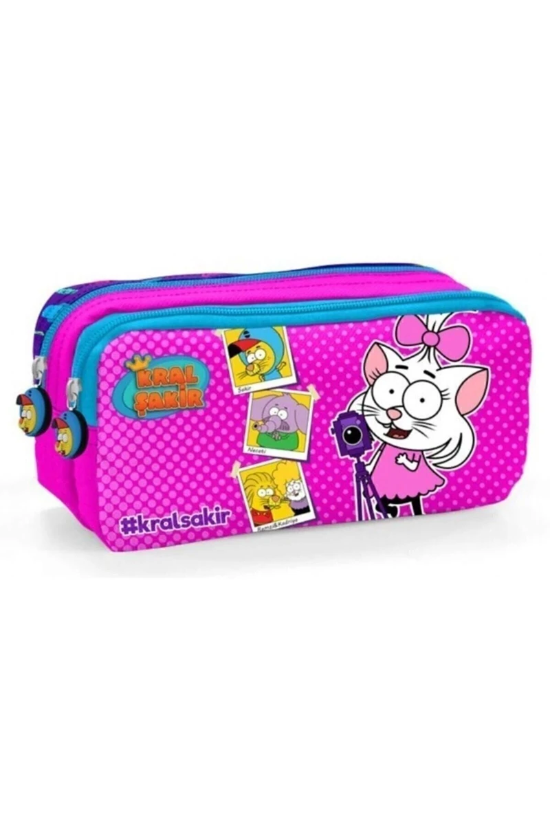 Kral Şakir Kalem Çanta (Kalemlik) - (İki Bölmeli) - 32173