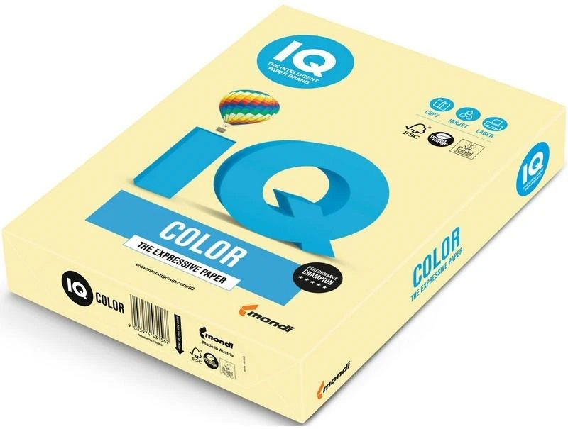 Iq Ne1320-Ye23 Renkli Kağıt A4 80Gr Açık Sarı