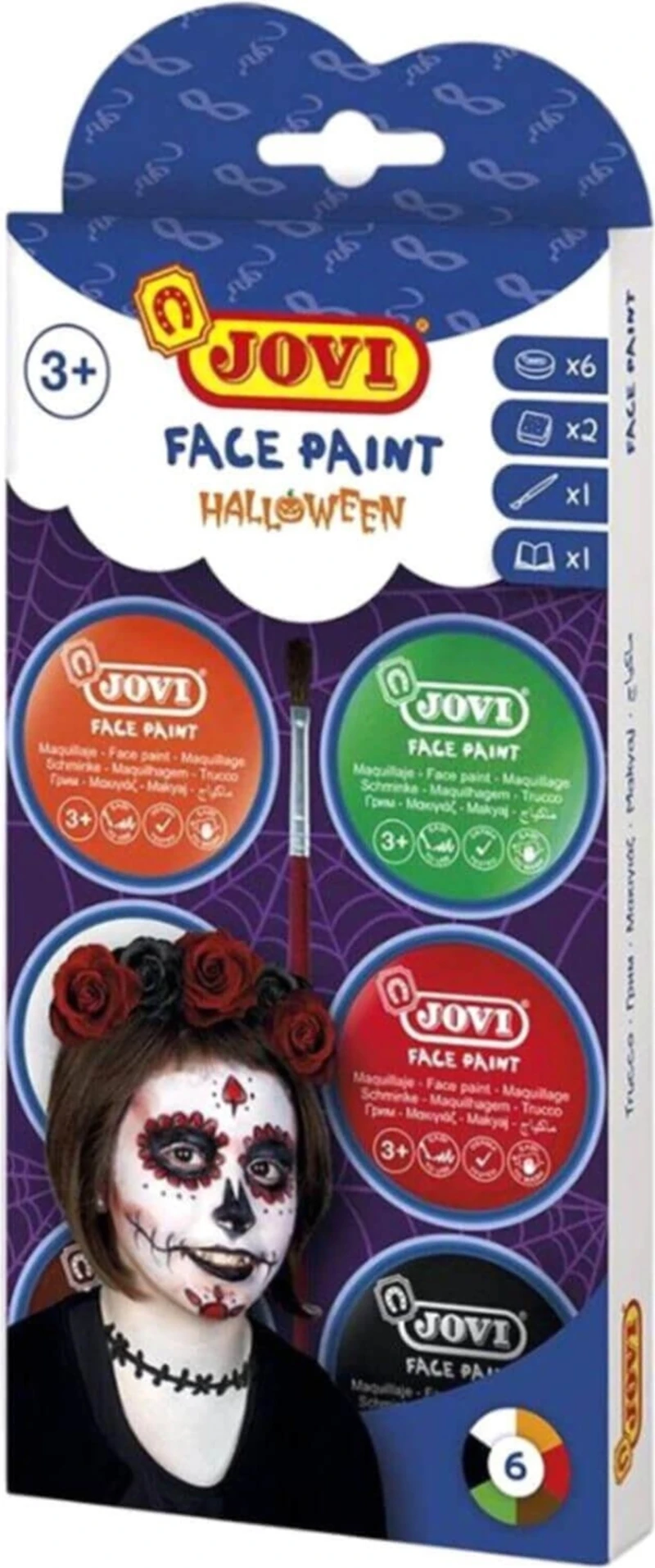 Tüter 174H Halloween 6 Renk Krem Yüz Boyası Kiti
