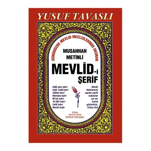 Musahhah Metinli Mevlid-İ Şerif-Yusuf Tavaslı