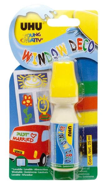 Uhu Cam Süsleme Boyası 25 Ml Sarı Uhu38960