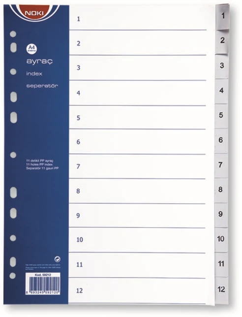 Noki 59212 Pp Ayraç 1-12 Rakam *40