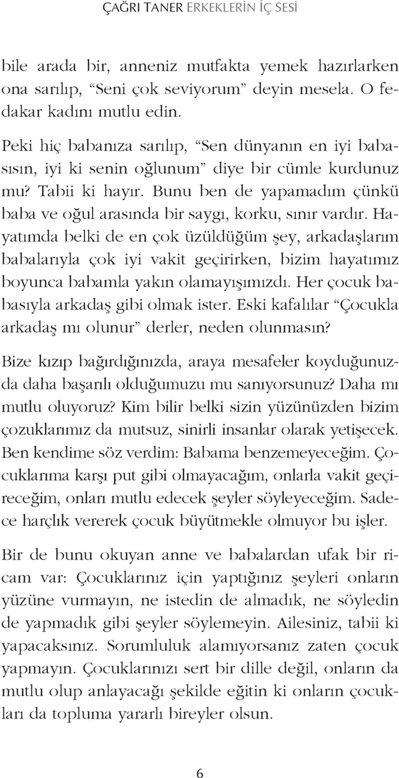 Erkeklerin İç Sesi - Çağrı Taner