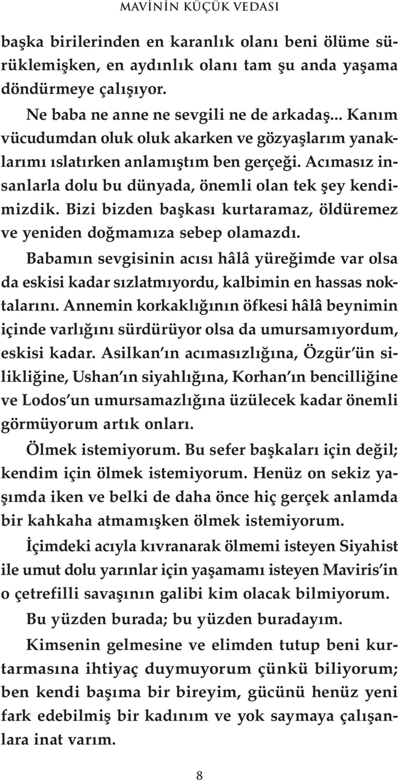 Mavinin Küçük Vedası (Karton Kapak) - Zeynep Sey