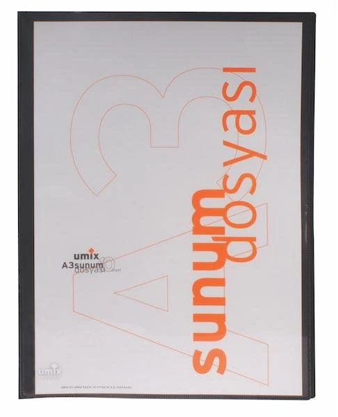 Umix U110A3-Si Standart Sunum Dosyası A3 10Lu - Siyah
