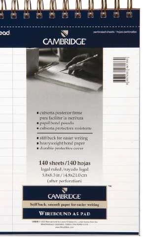 Mead 243848 Cambridge A/5 140Yp Kareli Beyaz