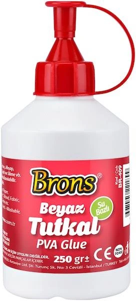 Brons Br-411 Plastik Tutkal 250Gryeni Amb.Şişe