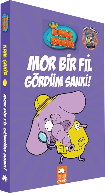 Kral Şakir 7: Mor Bir Fil Gördüm Sanki! (Ciltli) - Varol Yaşaroğlu