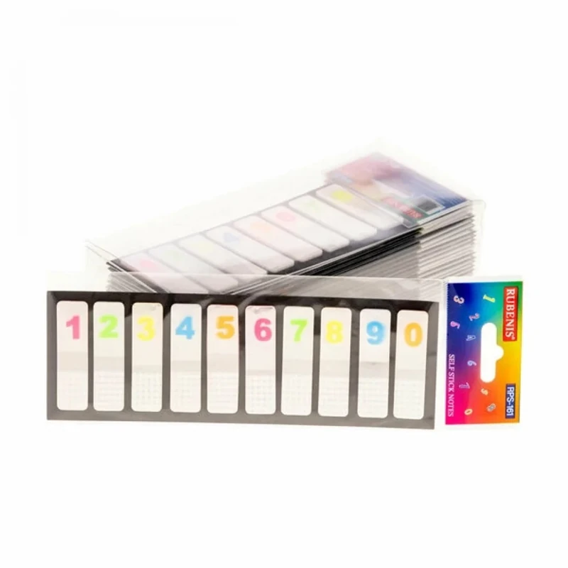 Rubenis Pos It Şeffaf Numaralı Şerit RPS-161