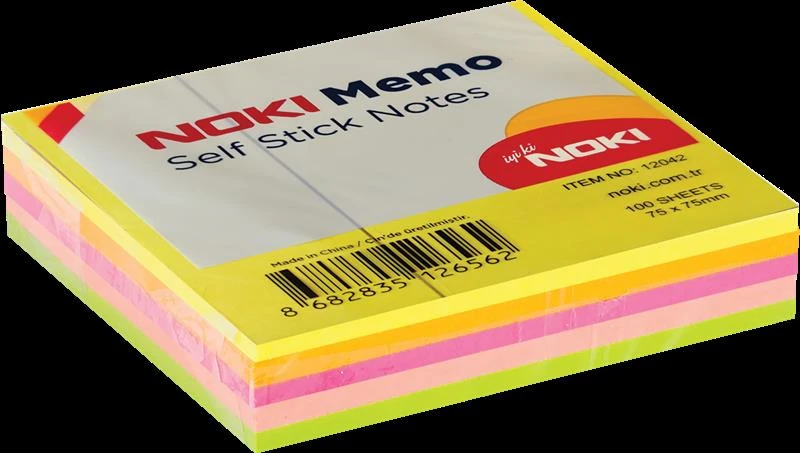 Noki 12042 Memo 75*75 Küp Neon 100 Yaprak