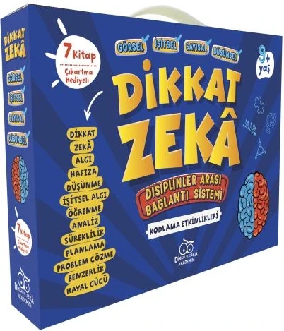 Dikkat Zeka 3. Sınıf Seti 9 Yaş (7 Kitap) - Mehmet Türkdoğan