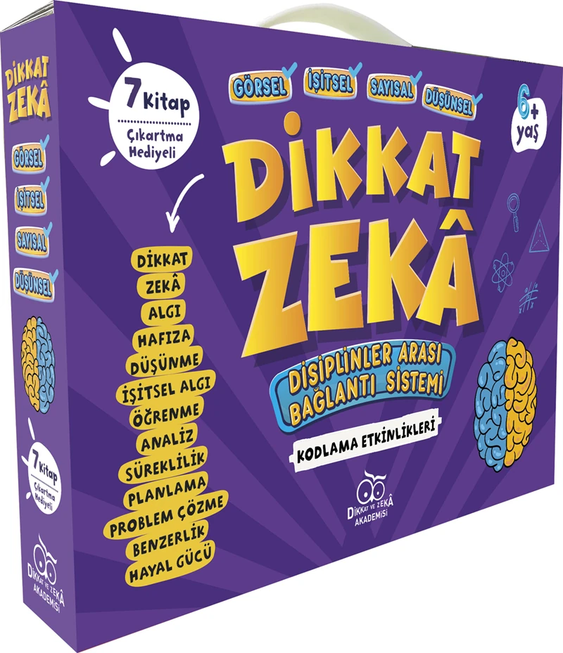 Dikkat Zeka Ana Sınıfı Seti 6 Yaş (7 Kitap) - Mehmet Türkdoğan