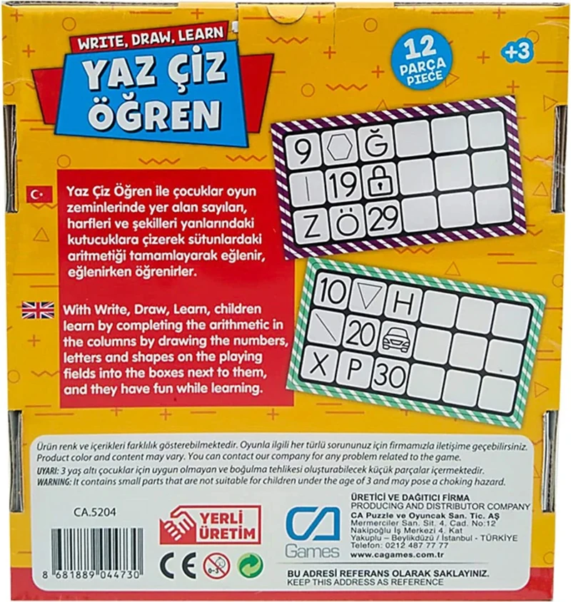 Games Yaz Çiz Öğren 5204