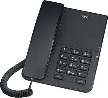Karel TM140 Analog Telefon Koyu Gri