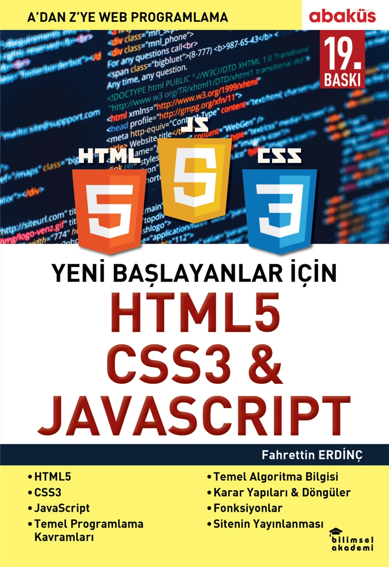 Yeni Başlayanlar için Html5 Css3 & Javascrıpt - Fahrettin Erdinç
