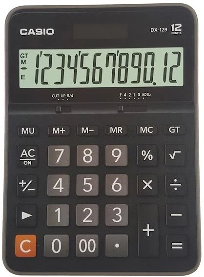 Casio Hesap Makinesi Masa Üstü 12 Hane DX-12B