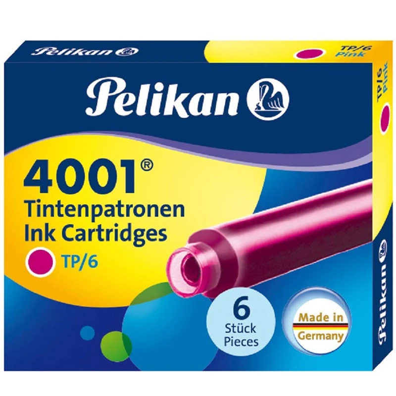 Pelikan 4001 Dolmakalem Kartuşu Küçük Royal Mavi 6Lı
