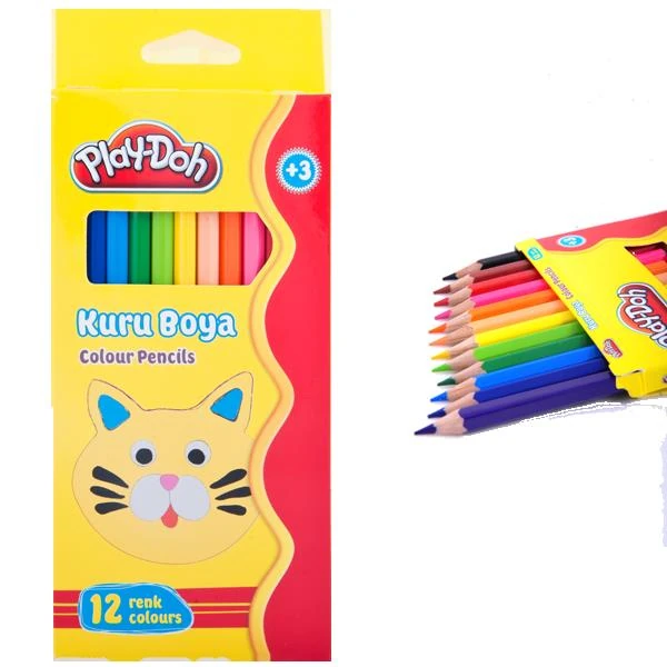 Play-Doh Kuru Boya 12 Renk Tam Boy Play-Ku001