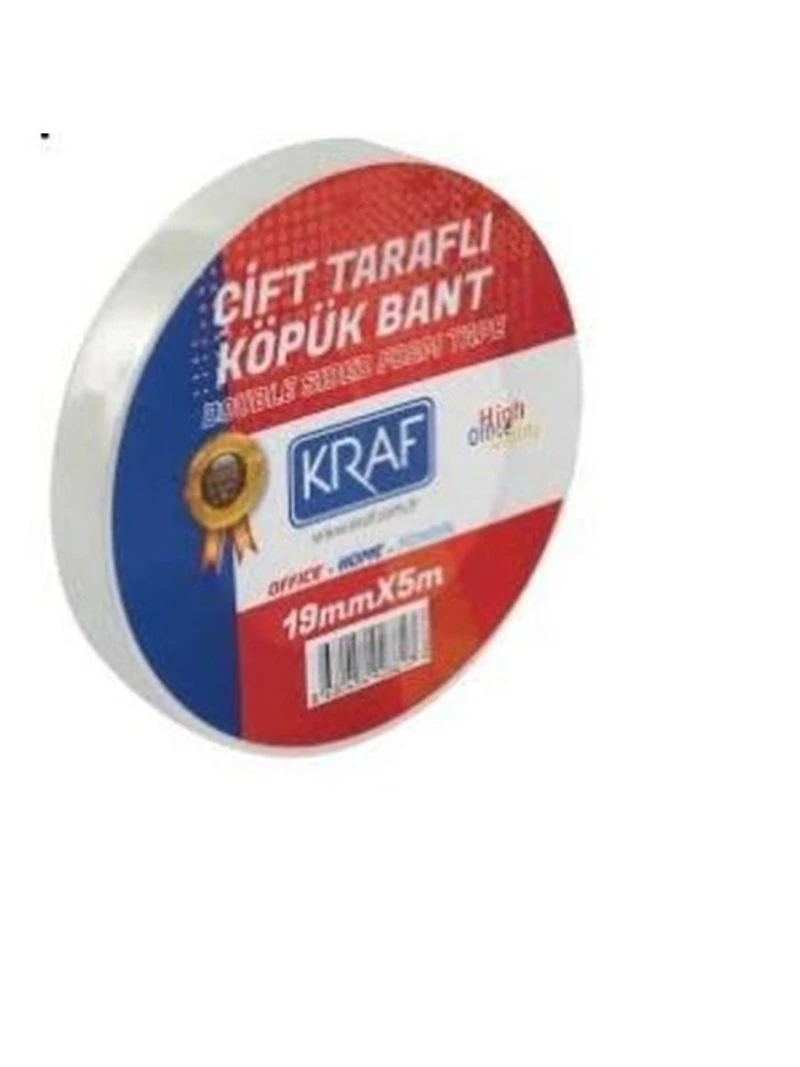 Kraf Çift Taraflı Köpük Bant 19 Mm 5 M