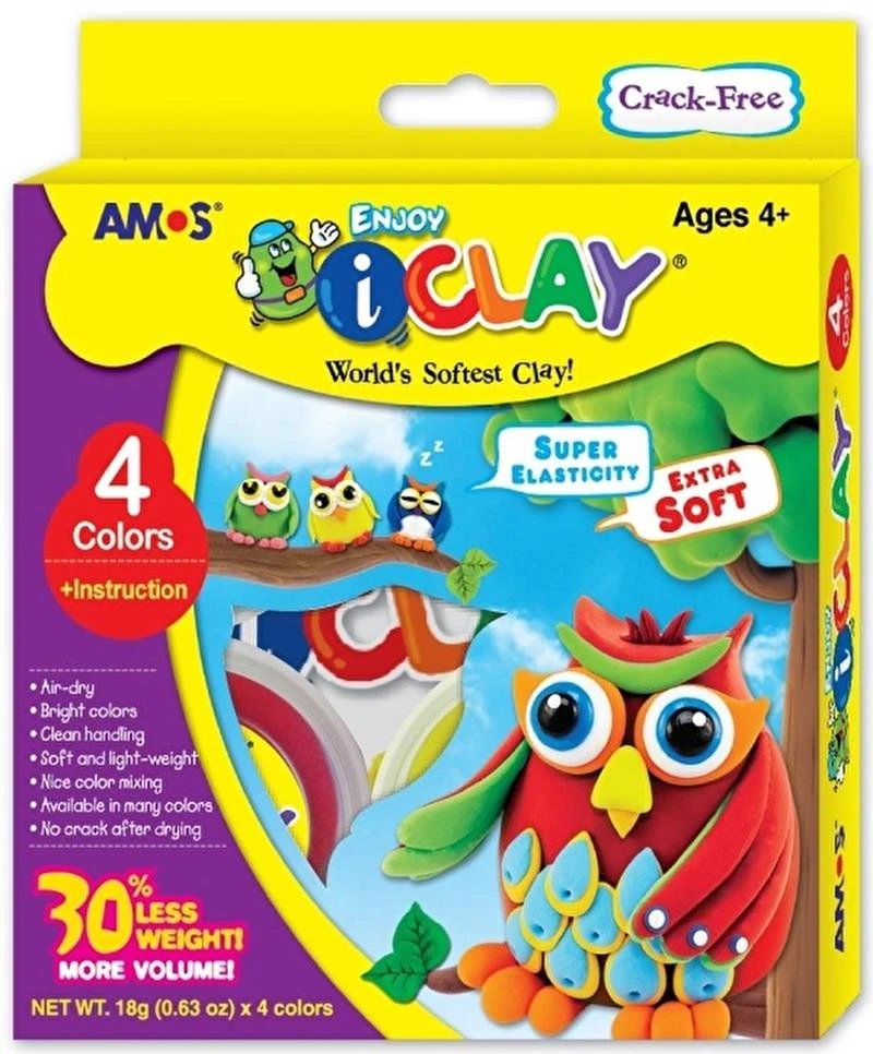 Amos Proje Hamuru-I Clay 18 Gr 5 Accessorıes Ic6Pal