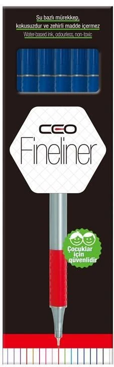 Ceo Fınelıner Plus Kalem 12'Li Koyu Mavi No:10 Ceo-Fl0038