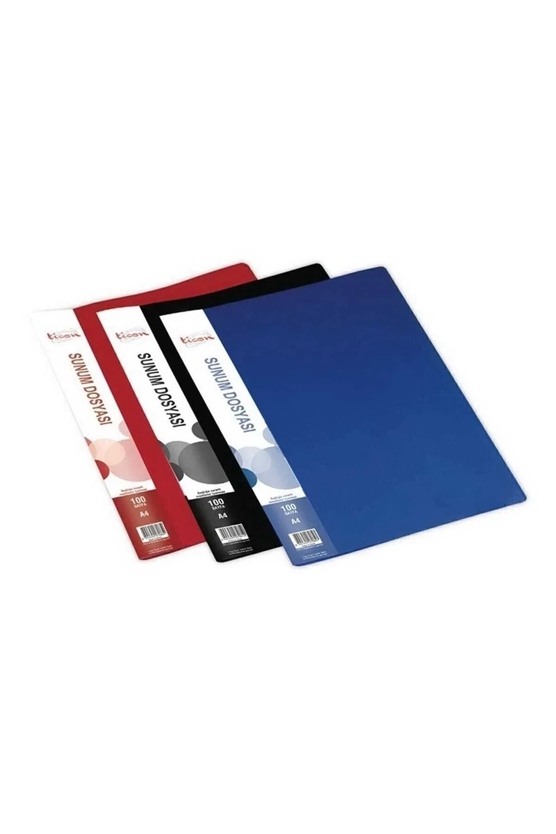 Ticon Sunum Dosyası Tanıtım Kataloğu 100'lü Kırmızı