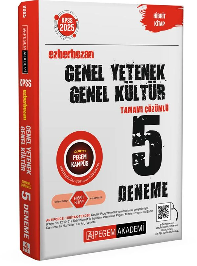 2025 KPSS Genel Yetenek Genel Kültür Ezberbozan Tamamı Çözümlü 5 Deneme