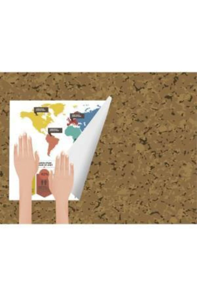 Hopax Yapışkanlı Pano 58X46 Kahverengi· 23023