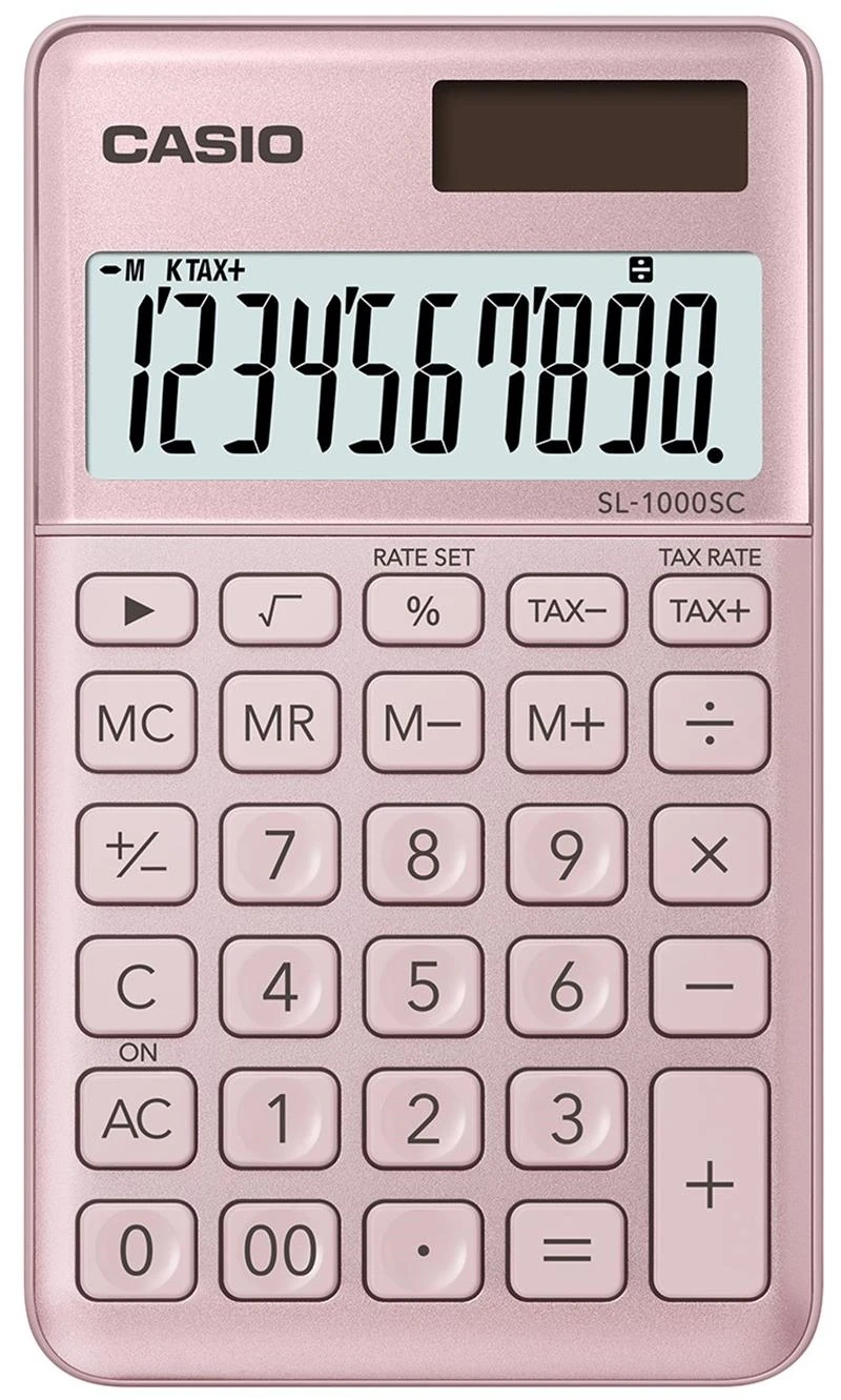 Casıo Hesap Makinesi Masaüstü Sl-1000Sc-Pk-N-Dp Pembe
