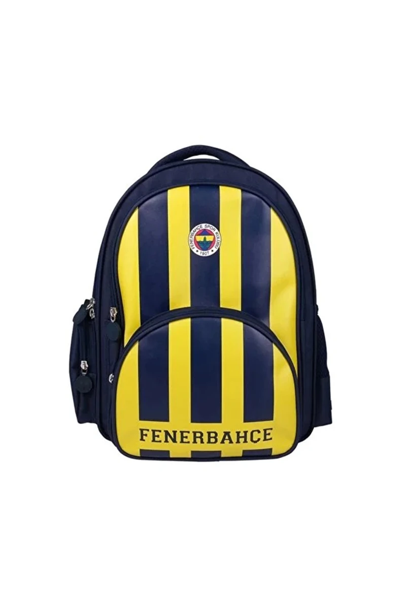 Fenerbahçe Lisanslı Suni Deri 3 Bölmeli Okul Çantası 24783
