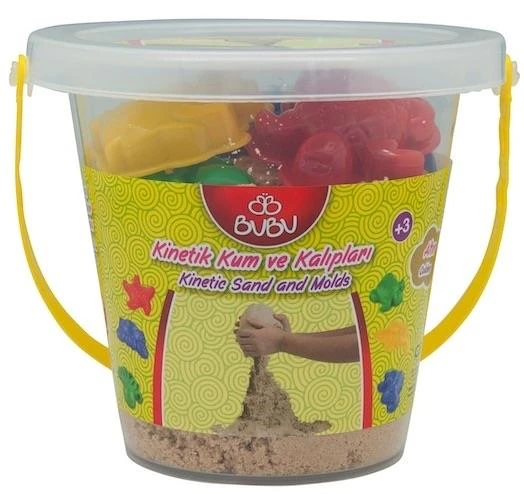 Bu-Bu Kinetik Kum Kova 500 Gr. Natürel Bubu-Ku0019