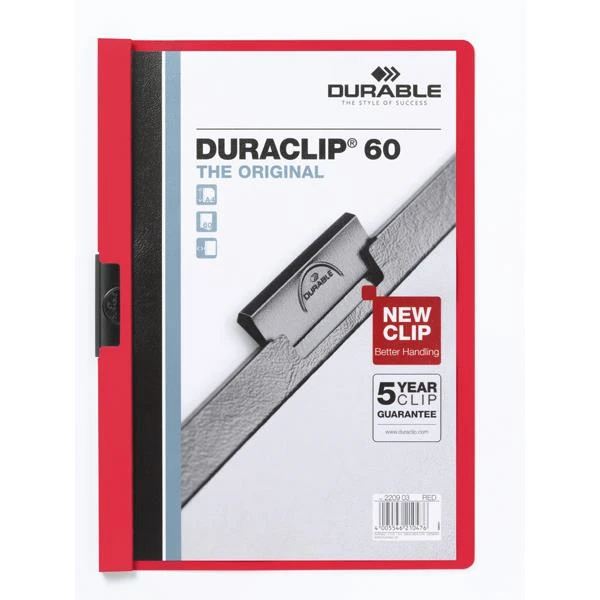 Durable Sıkıştırmalı Dosya Duraclıp 2209 60 Sf Kapasiteli Kırmızı 2209-K
