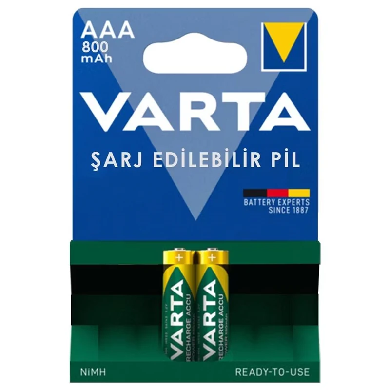 Varta Şarjlı 800Mh 2'Li İnce Aaa 56703101412