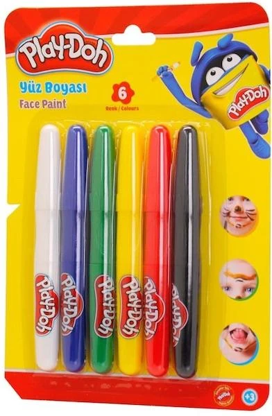 Play-Doh Yüz Boyası 6 Renk Yu001
