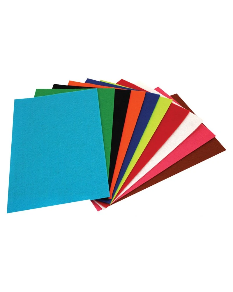 Lino 2719J Yapışkanlı Keçe 10Renk 10Lu 20*30 *72