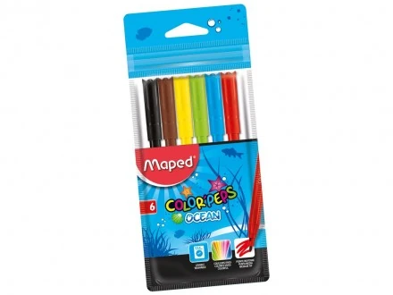 Maped 845723 Keçeli Kalem 6 Renk Ocean