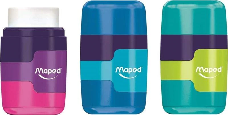 Maped Kalemtıraş Çift Delikli Connect Renkli Silgili 49221