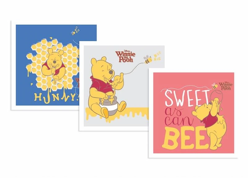 Keskin Tebrik Kartı Winnie Yaldızlı Mini Poşet