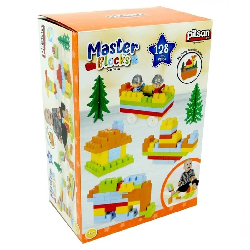 Aksesuarlı Master Bloklar 128 Parça