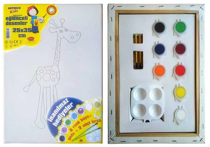 Artdeco 4010 Kids Tuval Boyama Set 40*50 Tren